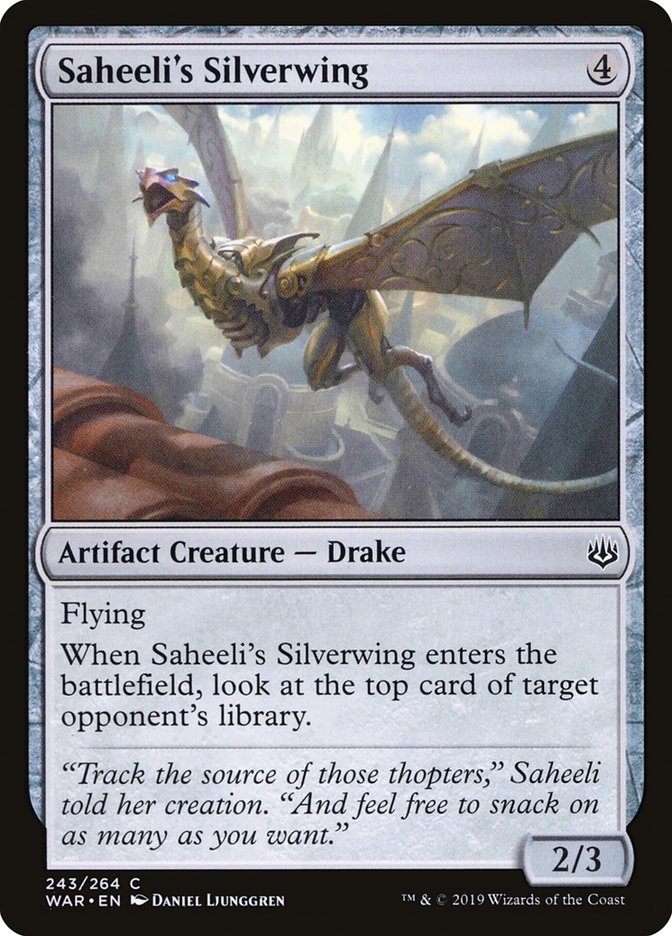 Saheeli's Silverwing [War of the Spark] | Grognard Games