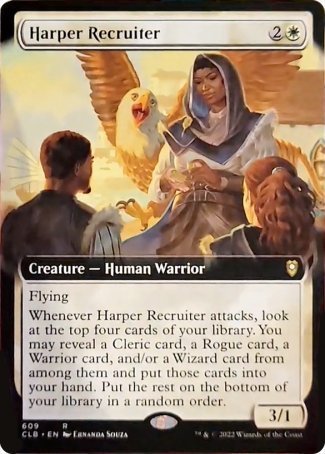 Harper Recruiter (Extended Art) [Commander Legends: Battle for Baldur's Gate] | Grognard Games