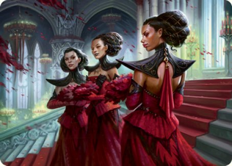 Olivia's Attendants Art Card [Innistrad: Crimson Vow Art Series] | Grognard Games