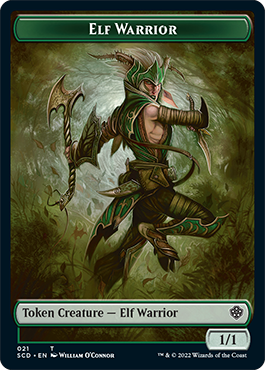 Elf Warrior // Soldier Double-Sided Token [Starter Commander Decks] | Grognard Games