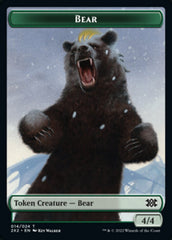 Bear // Monk Double-sided Token [Double Masters 2022 Tokens] | Grognard Games