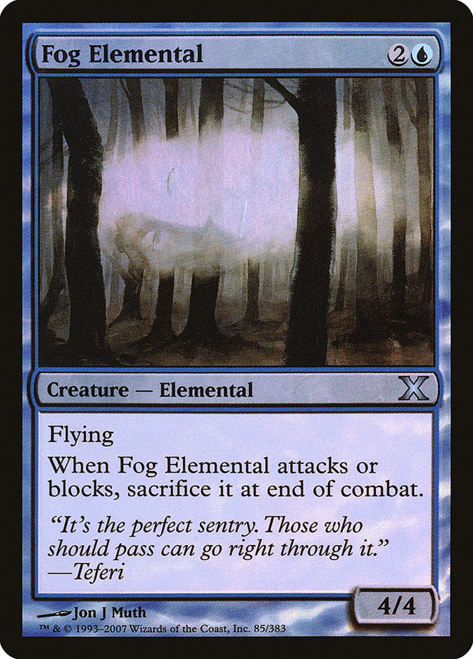 Fog Elemental (Premium Foil) [Tenth Edition] | Grognard Games
