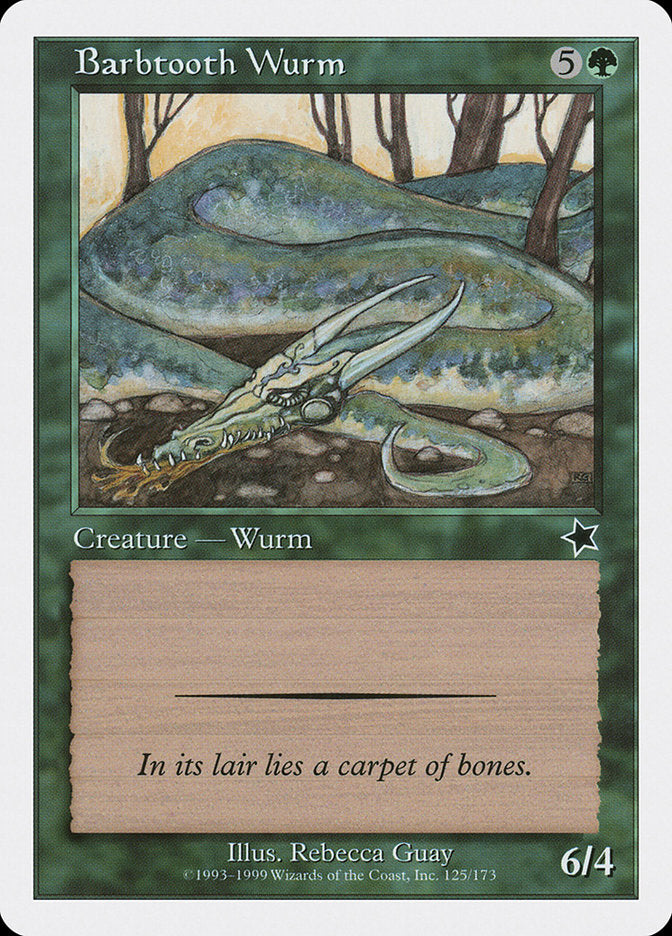 Barbtooth Wurm [Starter 1999] | Grognard Games