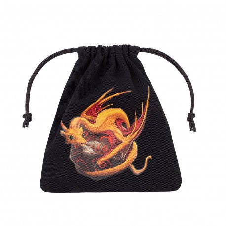 Dragon Black & adorable Dice Bag | Grognard Games