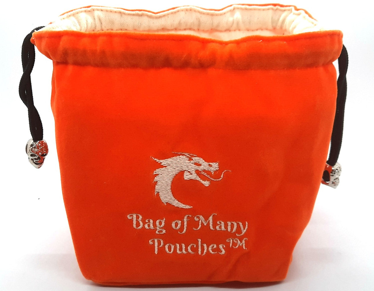 Old School Dice and Accessories Bag of Many Pouches - Orange | Grognard Games