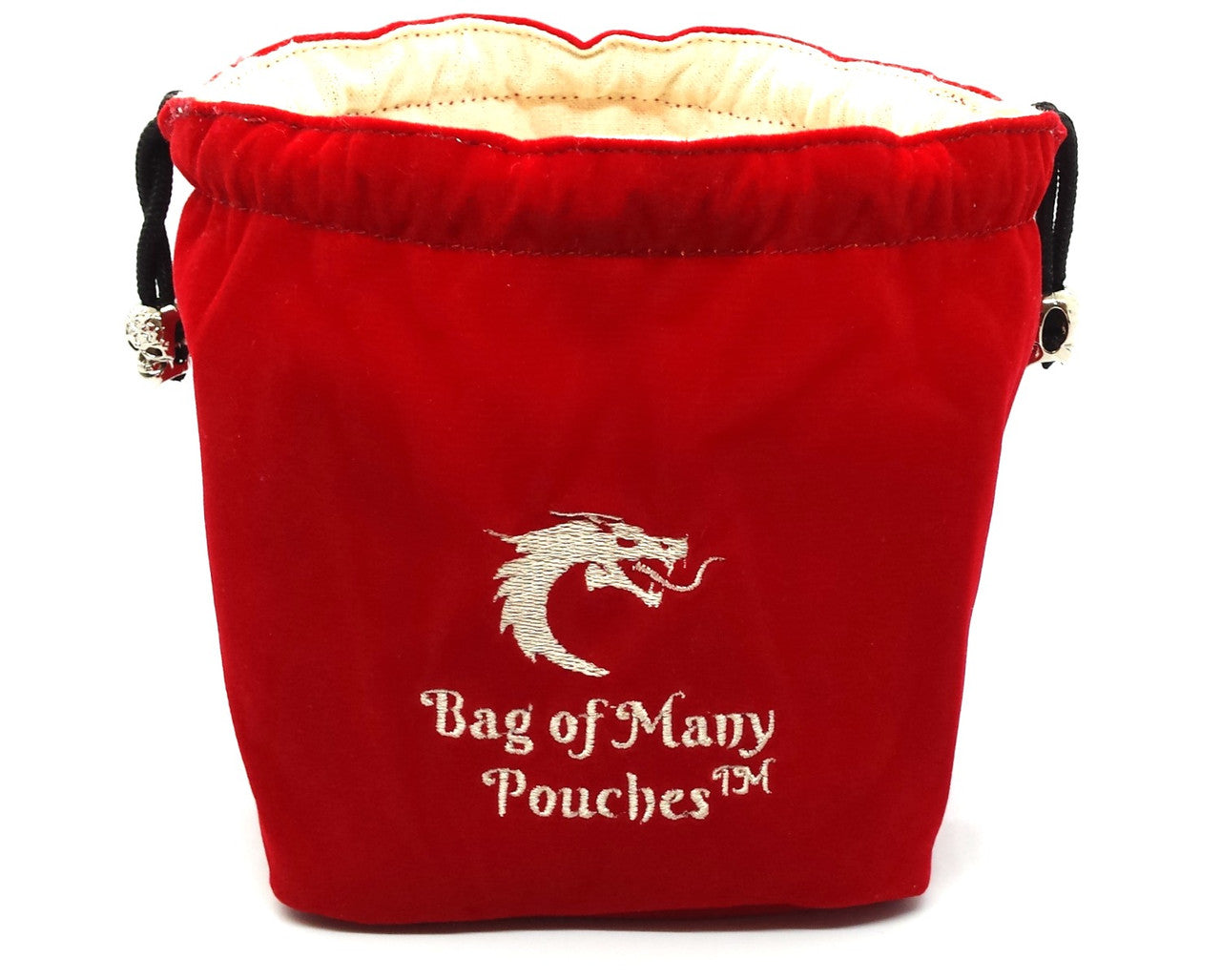 Old School Dice and Accessories Bag of Many Pouches - Red | Grognard Games