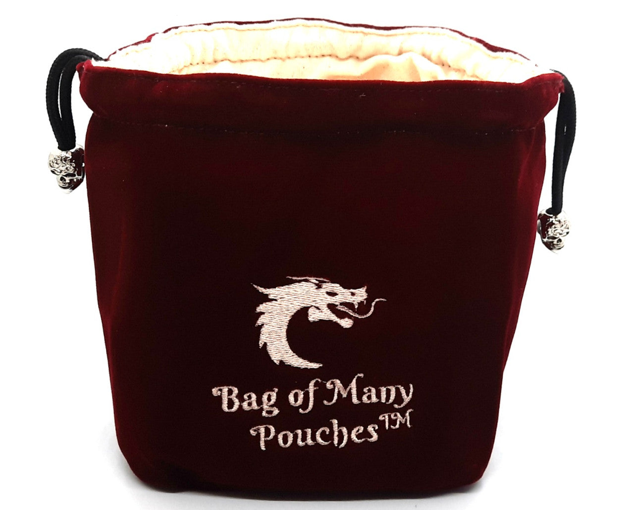 Old School Dice and Accessories Bag of Many Pouches - Wine | Grognard Games