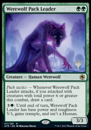 Werewolf Pack Leader (Promo Pack) [Dungeons & Dragons: Adventures in the Forgotten Realms Promos] | Grognard Games