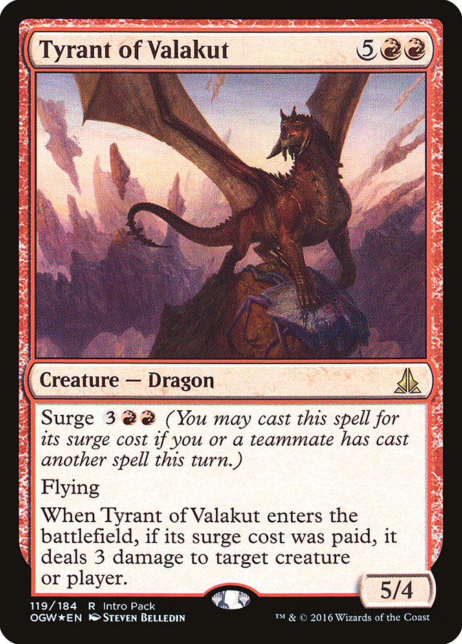 Tyrant of Valakut (Intro Pack) [Oath of the Gatewatch Promos] | Grognard Games