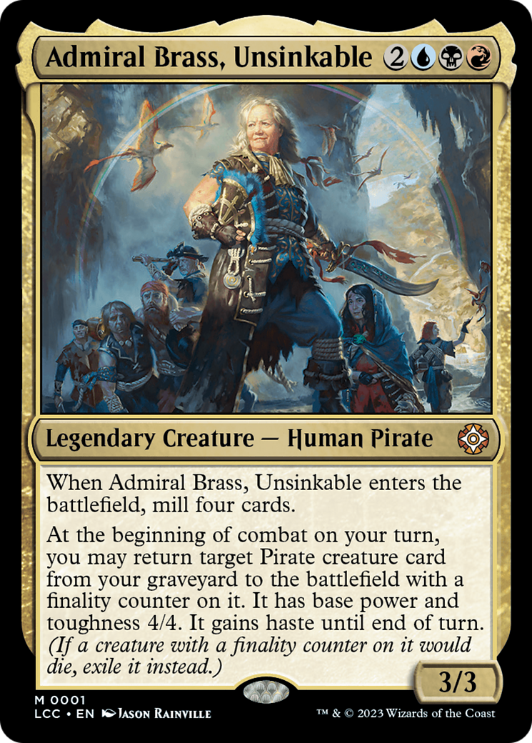 Admiral Brass, Unsinkable [The Lost Caverns of Ixalan Commander] | Grognard Games