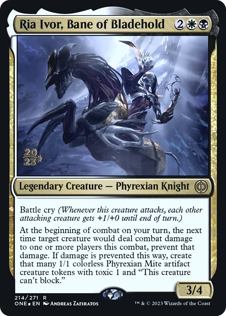 Ria Ivor, Bane of Bladehold [Phyrexia: All Will Be One Prerelease Promos] | Grognard Games
