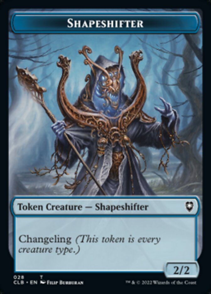 Shapeshifter (024) // Shapeshifter (028) Double-sided Token [Commander Legends: Battle for Baldur's Gate Tokens] | Grognard Games