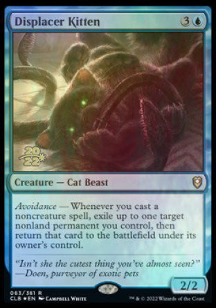 Displacer Kitten [Commander Legends: Battle for Baldur's Gate Prerelease Promos] | Grognard Games