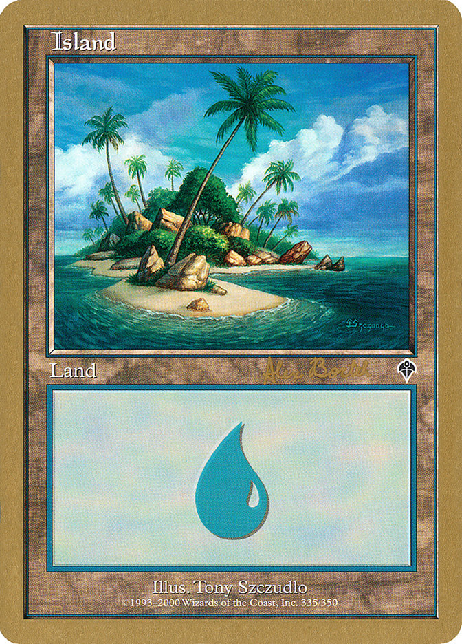 Island (ab335b) (Alex Borteh) [World Championship Decks 2001] | Grognard Games