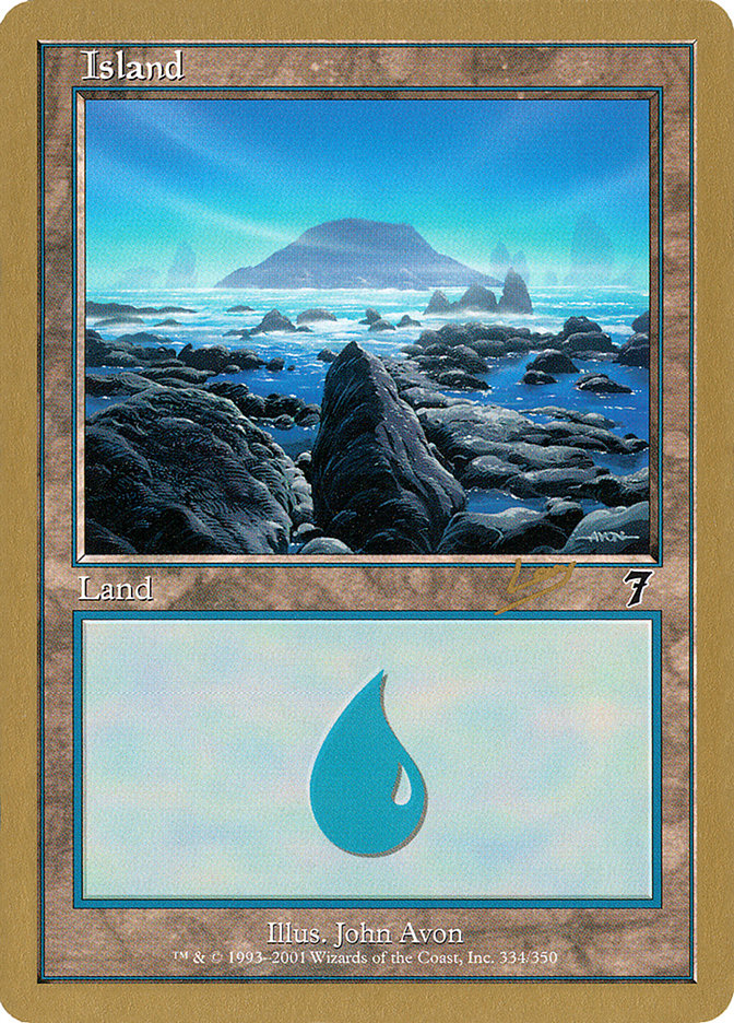 Island (rl334) (Raphael Levy) [World Championship Decks 2002] | Grognard Games