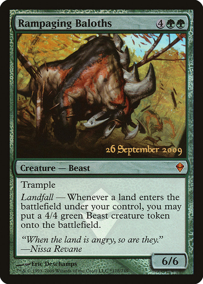 Rampaging Baloths [Zendikar Prerelease Promos] | Grognard Games