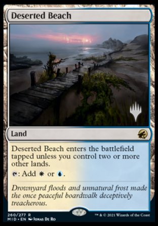 Deserted Beach (Promo Pack) [Innistrad: Midnight Hunt Promos] | Grognard Games