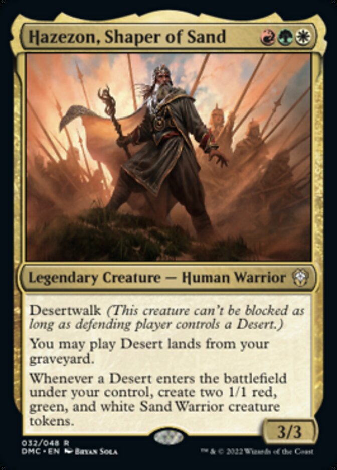 Hazezon, Shaper of Sand [Dominaria United Commander] | Grognard Games