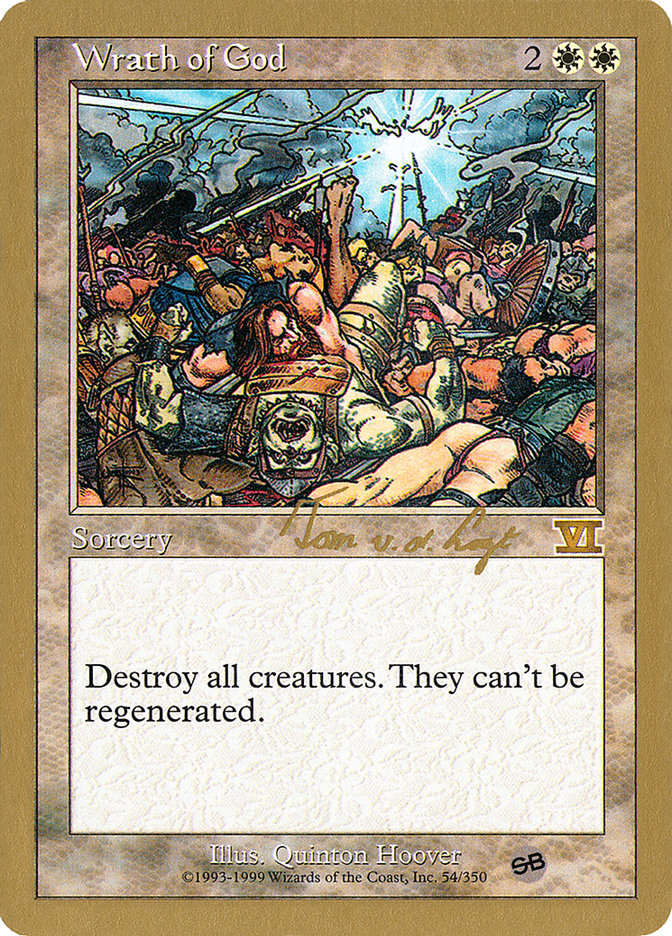 Wrath of God (Tom van de Logt) (SB) [World Championship Decks 2000] | Grognard Games