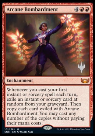 Arcane Bombardment (Promo Pack) [Streets of New Capenna Promos] | Grognard Games