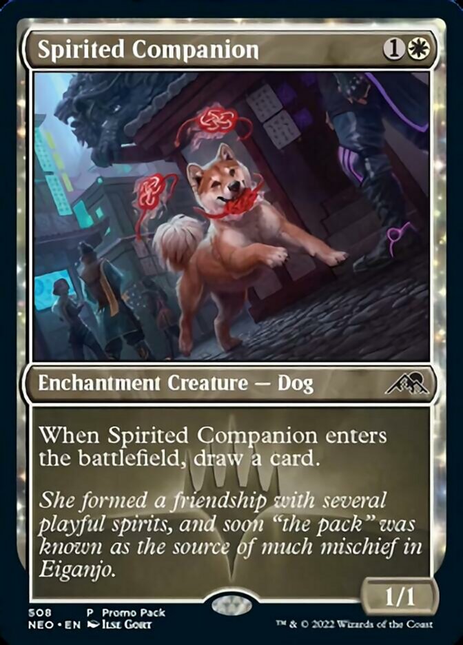 Spirited Companion (Promo Pack) [Kamigawa: Neon Dynasty Promos] | Grognard Games