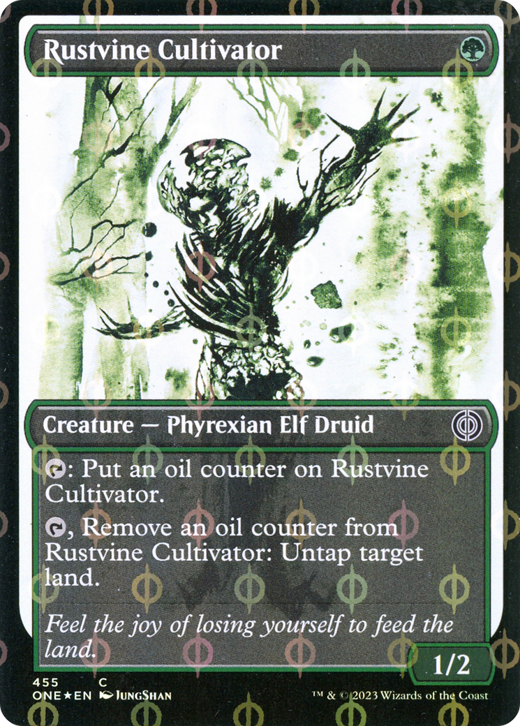 Rustvine Cultivator (Showcase Ichor Step-and-Compleat Foil) [Phyrexia: All Will Be One] | Grognard Games