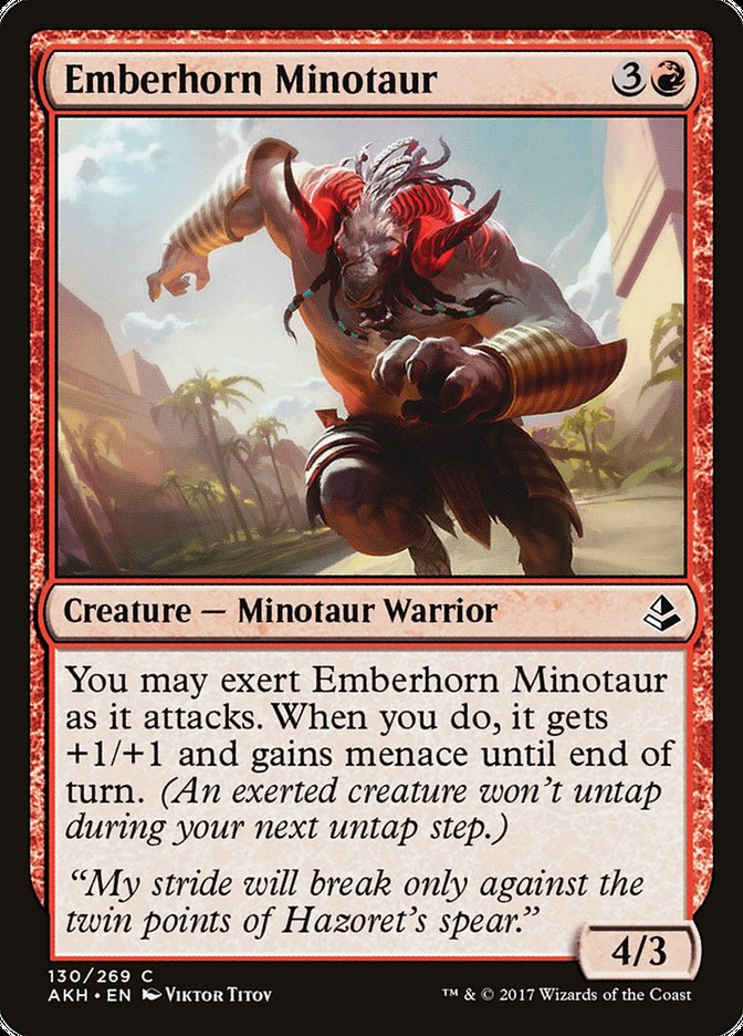 Emberhorn Minotaur [Amonkhet] | Grognard Games