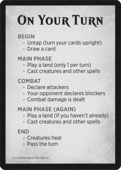 Rules Card [War of the Spark Tokens] | Grognard Games