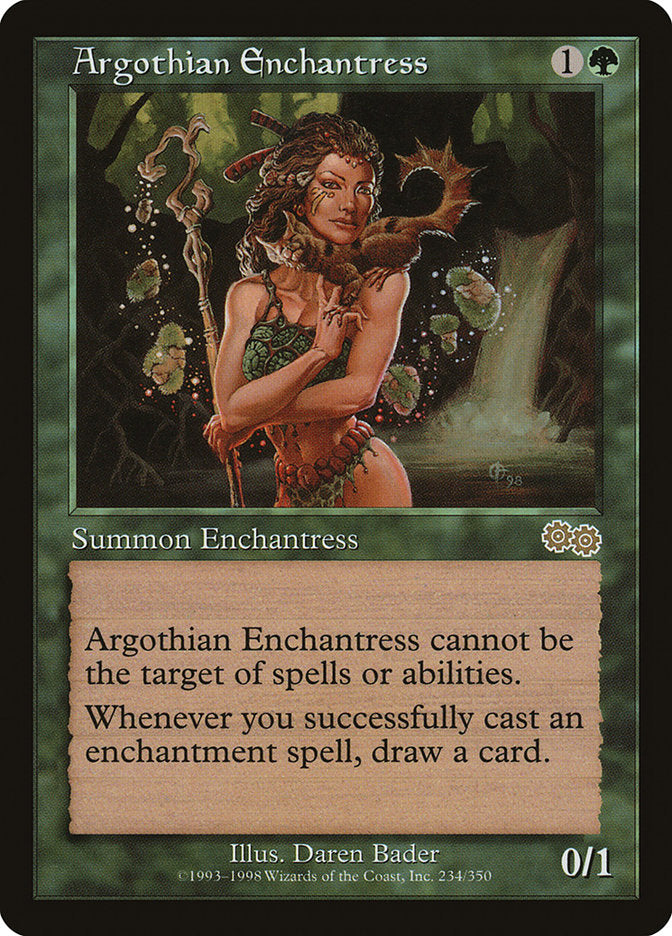 Argothian Enchantress [Urza's Saga] | Grognard Games