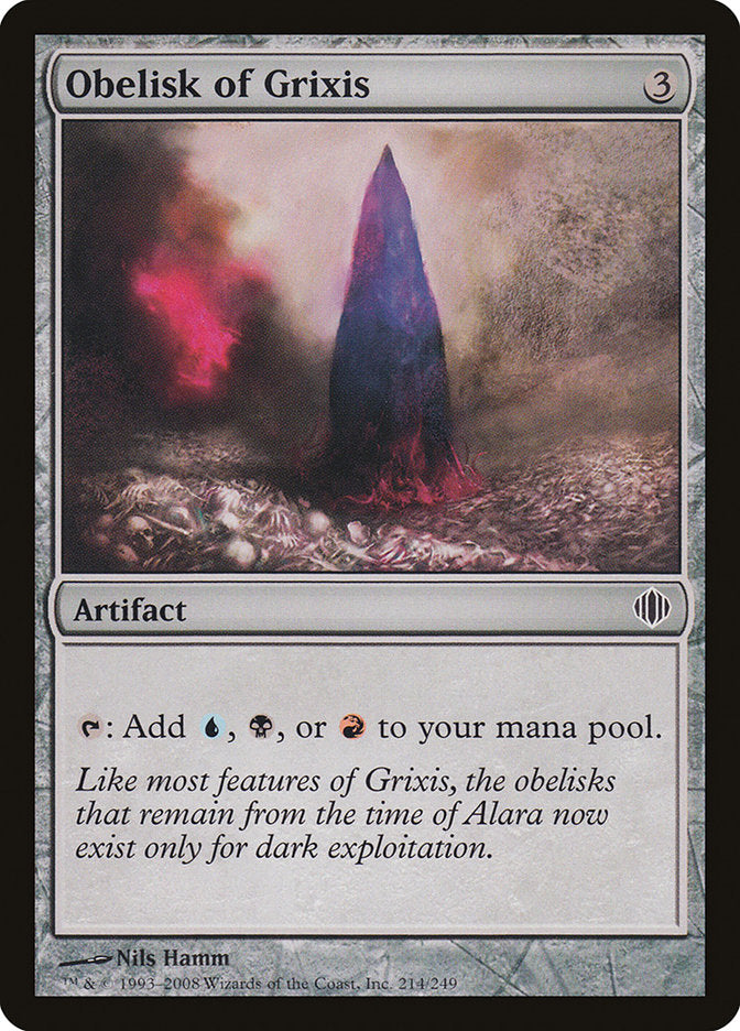 Obelisk of Grixis [Shards of Alara] | Grognard Games