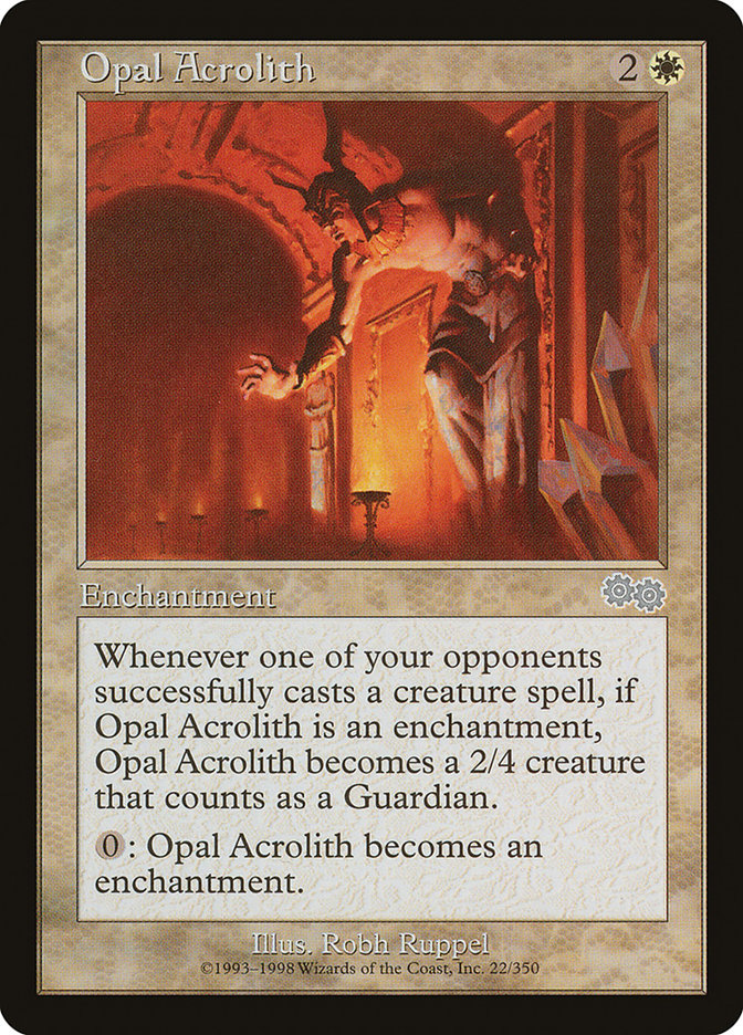 Opal Acrolith [Urza's Saga] | Grognard Games