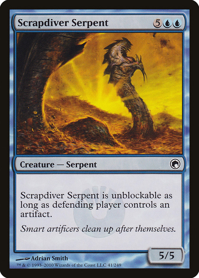 Scrapdiver Serpent [Scars of Mirrodin] | Grognard Games