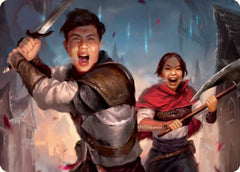 Daybreak Combatants Art Card [Innistrad: Crimson Vow Art Series] | Grognard Games