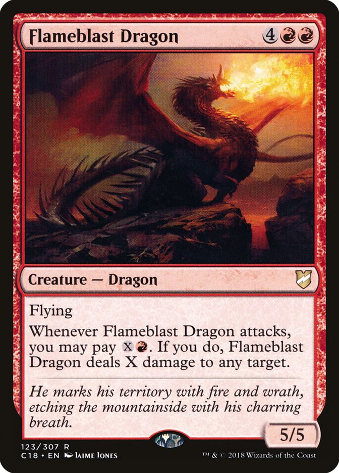 Flameblast Dragon [Commander 2018] | Grognard Games