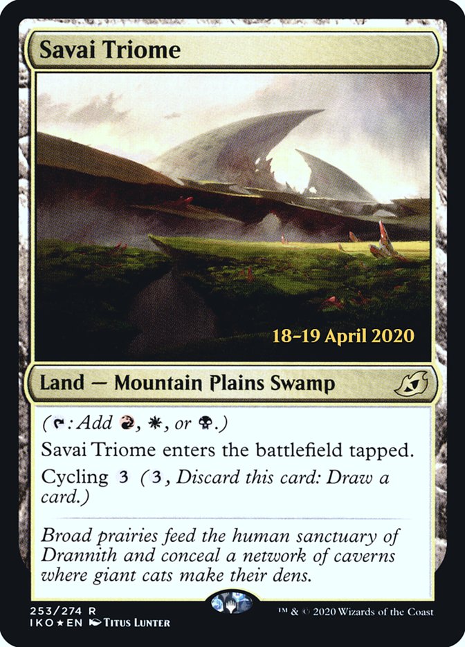 Savai Triome  [Ikoria: Lair of Behemoths Prerelease Promos] | Grognard Games