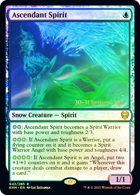 Ascendant Spirit [Kaldheim Prerelease Promos] | Grognard Games