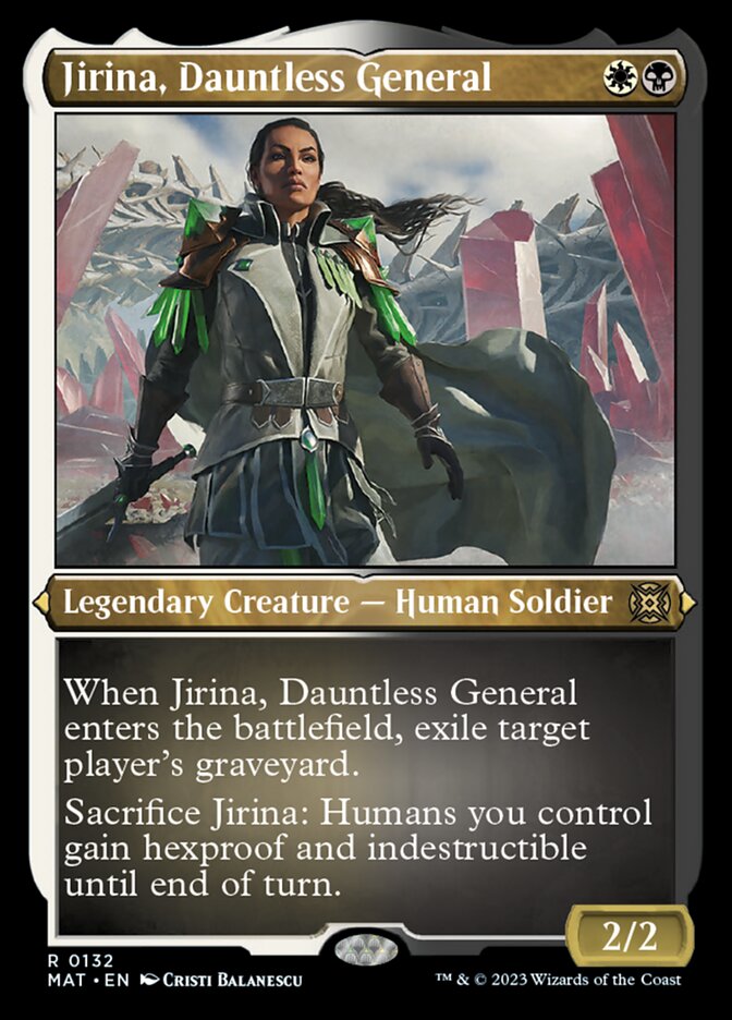 Jirina, Dauntless General (Foil Etched) [March of the Machine: The Aftermath] | Grognard Games