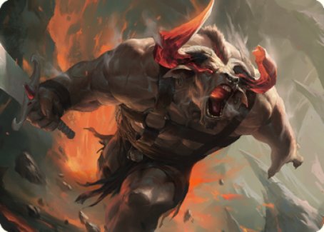 Furious Bellow Art Card [Dominaria United Art Series] | Grognard Games