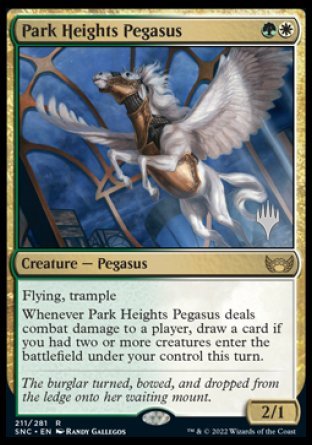 Park Heights Pegasus (Promo Pack) [Streets of New Capenna Promos] | Grognard Games