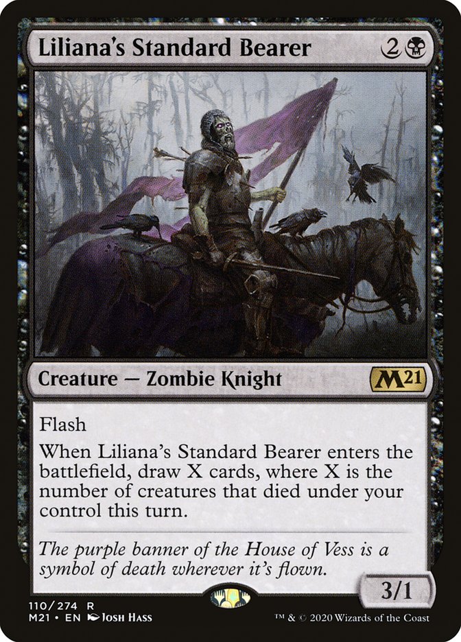 Liliana's Standard Bearer [Core Set 2021] | Grognard Games