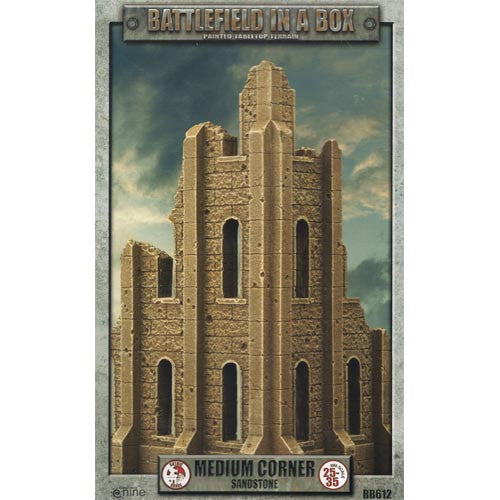 BB612 Medium Corner (Sandstone) | Grognard Games