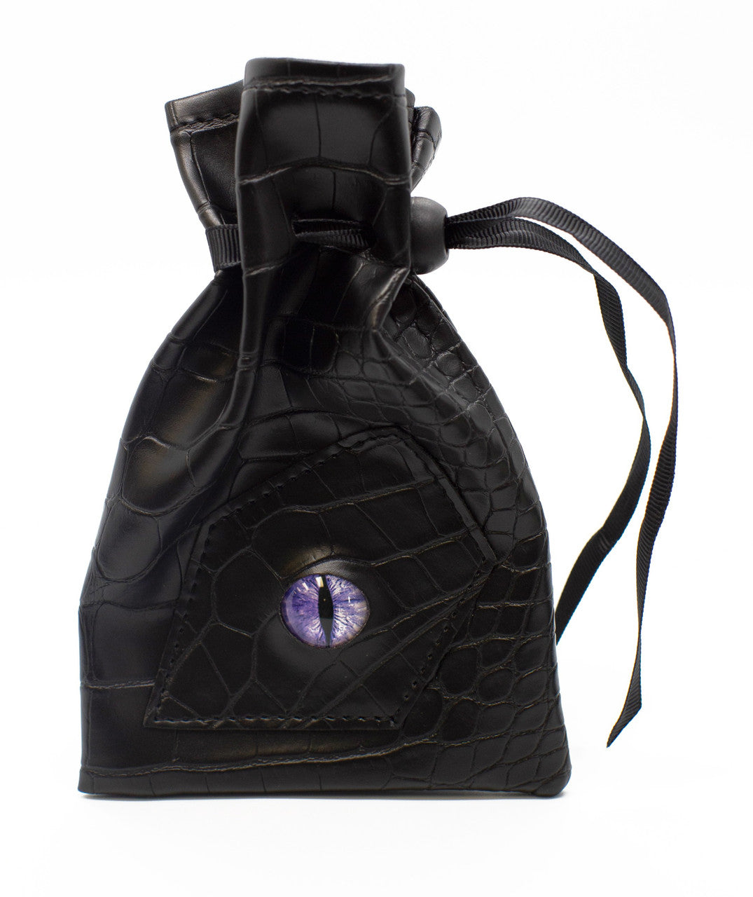 Old School Dice and Accessories Dragon Eye Dice Bag - Black Dragon | Grognard Games