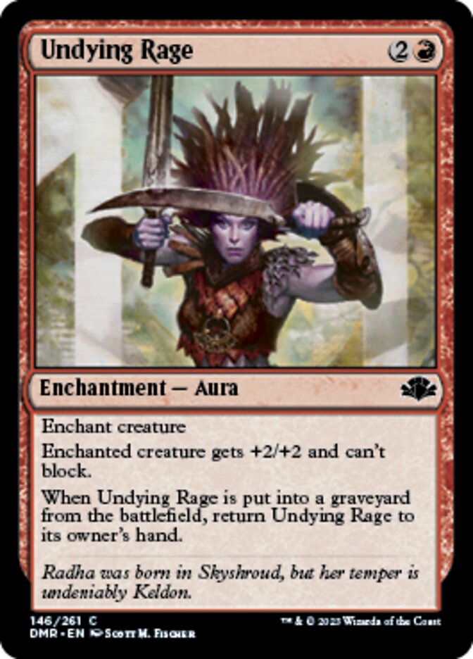 Undying Rage [Dominaria Remastered] | Grognard Games