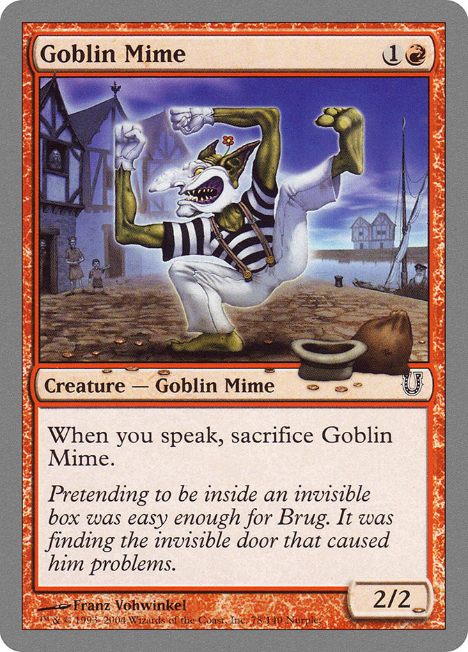 Goblin Mime [Unhinged] | Grognard Games