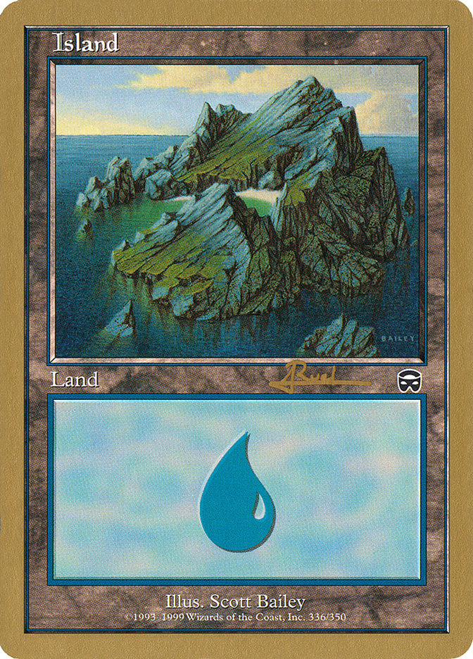 Island (ar336a) (Antoine Ruel) [World Championship Decks 2001] | Grognard Games