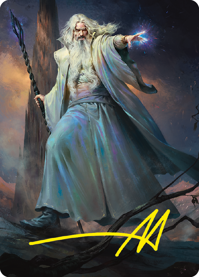 Saruman of Many Colors Art Card (Gold-Stamped Signature) [The Lord of the Rings: Tales of Middle-earth Art Series] | Grognard Games