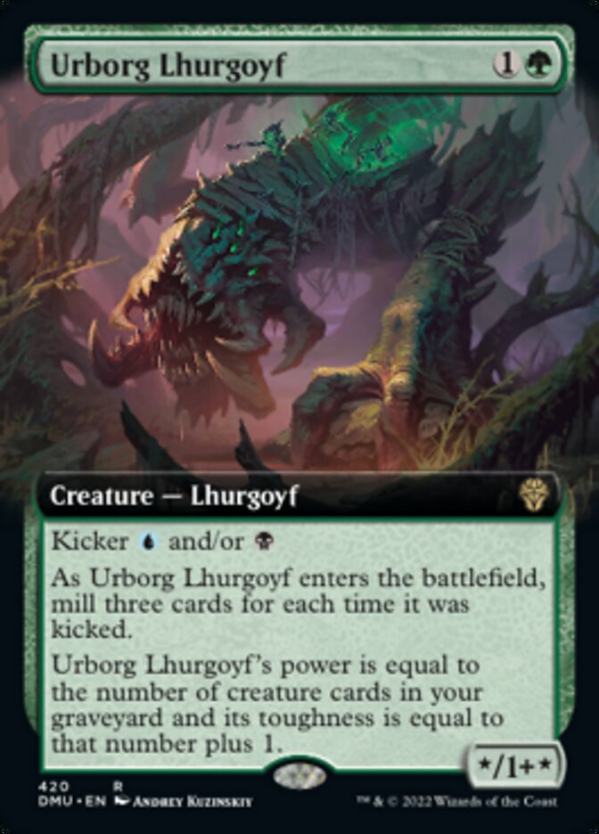 Urborg Lhurgoyf (Extended Art) [Dominaria United] | Grognard Games