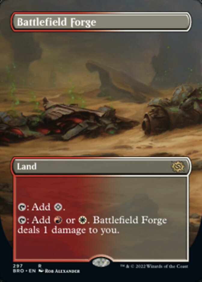 Battlefield Forge (Borderless Alternate Art) [The Brothers' War] | Grognard Games