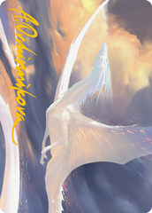 Timeless Dragon Art Card (Gold-Stamped Signature) [Modern Horizons 2 Art Series] | Grognard Games
