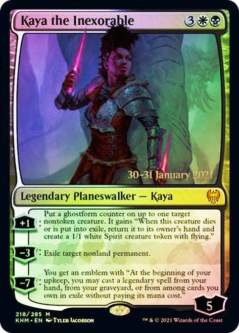 Kaya the Inexorable [Kaldheim Prerelease Promos] | Grognard Games